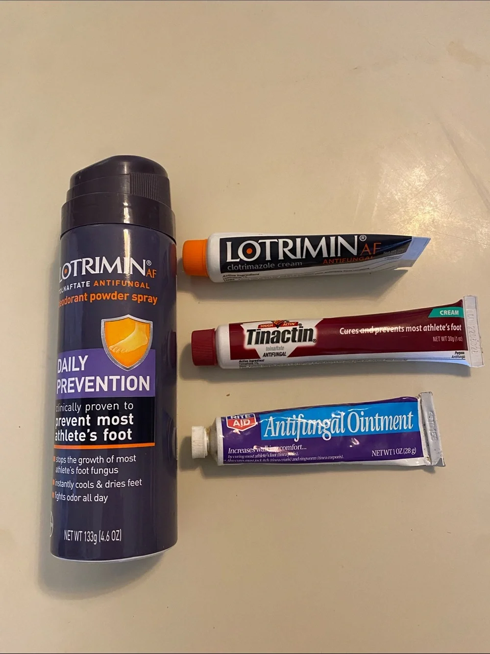 Lotrimin Antifungal Powder Spray & Cream Bundle Daily Prevention